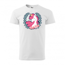 ZSONA DEKOR Póló Unikornis koszorúval mintával - Fehér S méretben egyedi ajándék