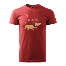 ZSONA DEKOR Póló Walking time mintával - Terrakotta XXXL méretben egyedi ajándék