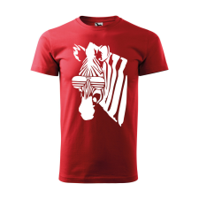 ZSONA DEKOR Póló Zebra mintával - Piros S méretben egyedi ajándék