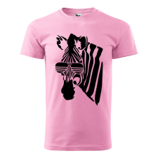 ZSONA DEKOR Póló Zebra mintával - Rózsaszín XL méretben egyedi ajándék