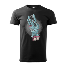 ZSONA DEKOR Póló Zombi kéz mintával - Fekete XL méretben egyedi ajándék