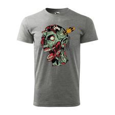 ZSONA DEKOR Póló Zombi mintával - Szürke M méretben egyedi ajándék
