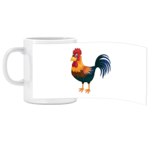 ZSONA DEKOR Porcelán bögre Ovis jellel Kakas mintával bögrék, csészék