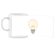 ZSONA DEKOR Porcelán bögre Ovis jellel Villanyko¨rte mintával bögrék, csészék