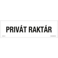 ZSONA DEKOR Privát raktár Öntapadós matrica 250x80 mm információs címke