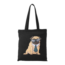ZSONA DEKOR Pug Dog - Bevásárló táska fekete kézitáska és bőrönd