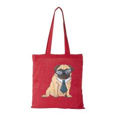 ZSONA DEKOR Pug Dog - Bevásárló táska piros
