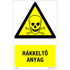 ZSONA DEKOR Rákkeltő anyag Öntapadós matrica 160x100 mm információs címke