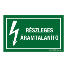 ZSONA DEKOR Részleges áramtalanító Öntapadós matrica csomag 100x60 mm 5db/csomag információs címke