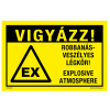 ZSONA DEKOR Robbanásveszélyes légkör Alumínium tábla 100x160 mm