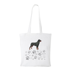 ZSONA DEKOR Rottweiler - Bevásárló táska fehér