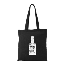 ZSONA DEKOR Save water drink whiskey - Bevásárló táska fekete