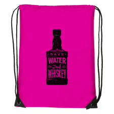 ZSONA DEKOR Save water drink whiskey - Sport táska magenta kézitáska és bőrönd