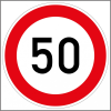 ZSONA DEKOR Sebességkorlátozó "50" Öntapadós matrica 130 mm