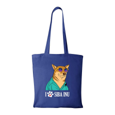 ZSONA DEKOR Siba Inu - Bevásárló táska kék