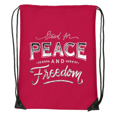 ZSONA DEKOR Stand for peace - Sport táska piros