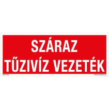 ZSONA DEKOR Száraz tűzivíz vezeték Utánvilágító öntapadós matrica 250x100 mm információs címke
