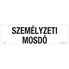 ZSONA DEKOR Személyzeti mosdó Műanyag tábla 250x80 mm információs címke