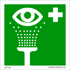 ZSONA DEKOR Szemmosó Utánvilágító műanyag tábla 200x200 mm információs címke