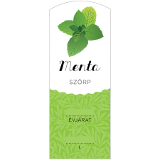 ZSONA DEKOR Szörp cimke Menta hosszú 5 db/csomag információs címke