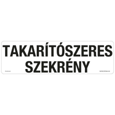 ZSONA DEKOR Takarítószeres szekrény Öntapadós matrica 250x80 mm információs címke
