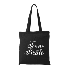 ZSONA DEKOR Team Bride - Bevásárló táska fekete v4