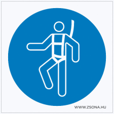 ZSONA DEKOR Testhevederzet használata kötelező! Öntapadós matrica 200x200 mm információs címke