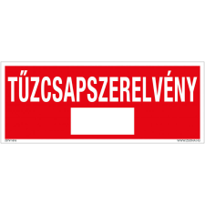 ZSONA DEKOR Tűzcsapszerelvény Öntapadós matrica 250x100 mm információs címke