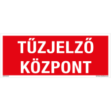 ZSONA DEKOR Tűzjelző központ Alumínium tábla 250x100 mm információs címke