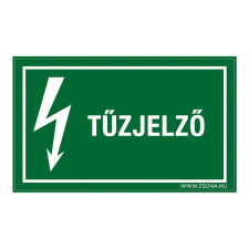 ZSONA DEKOR Tűzjelző Öntapadós matrica csomag 100x60 mm 5db/csomag információs címke