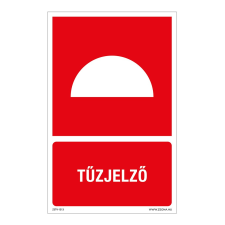 ZSONA DEKOR Tűzjelző Utánvilágító műanyag tábla 160x100 mm információs címke