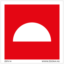 ZSONA DEKOR Tűzjelző Utánvilágító öntapadós matrica 100x100 mm információs címke