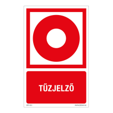 ZSONA DEKOR Tűzjelző Utánvilágító öntapadós matrica 160x250 mm információs címke