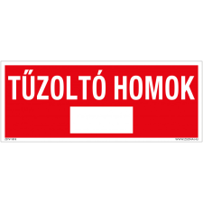 ZSONA DEKOR Tűzoltó homok Utánvilágító műanyag tábla 250x100 mm információs címke