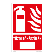 ZSONA DEKOR Tűzoltókészülék Műanyag tábla 160x100 mm információs címke