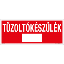 ZSONA DEKOR Tűzoltókészülék Öntapadós matrica 250x100 mm információs címke