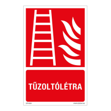 ZSONA DEKOR Tűzoltólétra Öntapadós matrica 160x100 mm információs címke