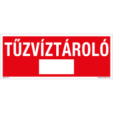 ZSONA DEKOR Tűzvíztároló Utánvilágító öntapadós matrica 250x100 mm információs címke