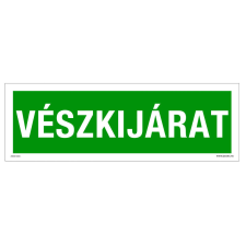 ZSONA DEKOR Vészkijárat Öntapadós matrica 300x100 mm információs címke