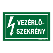ZSONA DEKOR Vezérlőszekrény Öntapadós matrica 160x250 mm információs címke