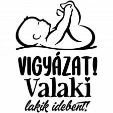 ZSONA DEKOR Vigyázat! Valaki lakik idebent! - Sport táska fehér kézitáska és bőrönd