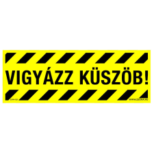 ZSONA DEKOR Vigyázz, küszöb! padló matrica csomag 140x50 mm 4db/csomag információs címke