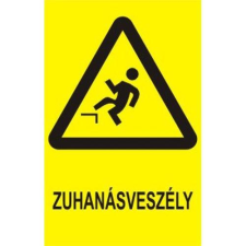  Zuhanásveszély! - öntapadó, 160*240mm információs tábla, állvány