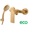  Zuhany csaptelep RAV SLEZÁK Nil zuhanyszettel együtt 150 mm csiszolt arany NL181.5/1ZK