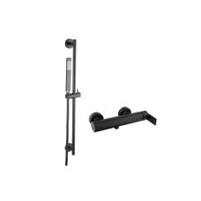 Zuhany csaptelep SAT B-Way zuhanyszettel együtt 150 mm fekete SATBSBW268SET csaptelep