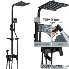  Zuhany csaptelepkészlet, falra szerelt, esővíz -kád, 4-út 10 hüvelyk b csaptelep