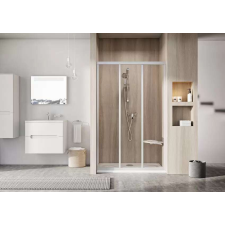  Zuhanyajtó ASDP3-110 198 fehér+Pearl polisztirén kád, zuhanykabin