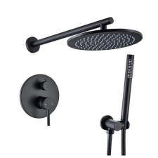 Zuhanycsap, Blackswan, M68.2.2 típus, matt fekete modell, mérete 25 cm csaptelep