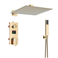  Zuhanycsap szett, Blackswan, M60.11 típus, fényes arany modell, mérete 30 cm fürdőkellék