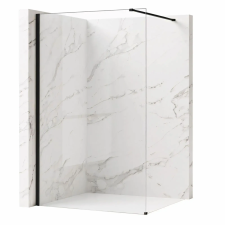  Zuhanyfal Rea Flexi Transparent / Black 70 kád, zuhanykabin